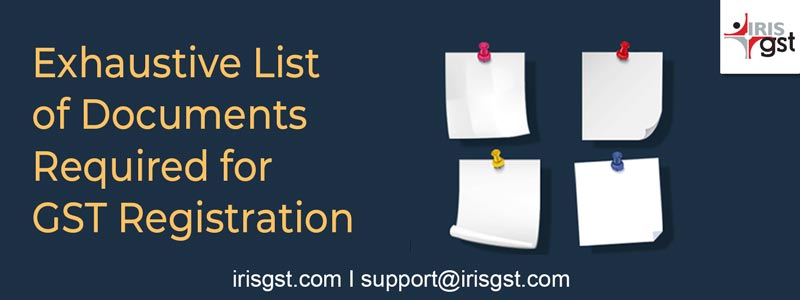 documents required for GST Registration