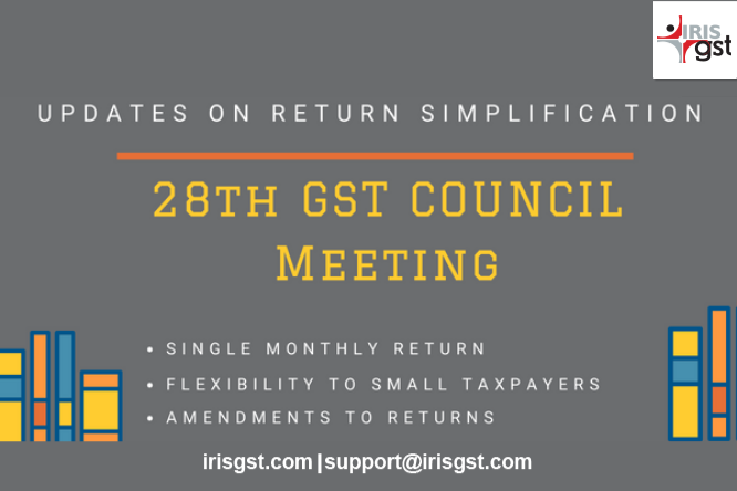 28th GST Council Meeting on GST Return Simplification