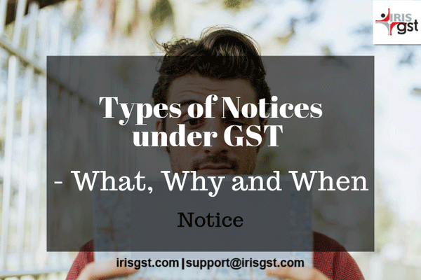 Types of Notices under GST- Why, What and When