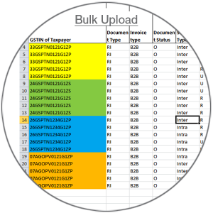 Upload purchase data for GST Reconciliation of all your GSTINs in one go