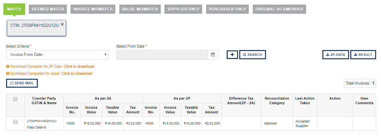 Invoice report in IRIS Sapphire of Navigation Updates