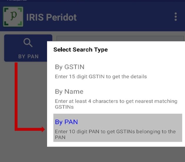 Search by Pan