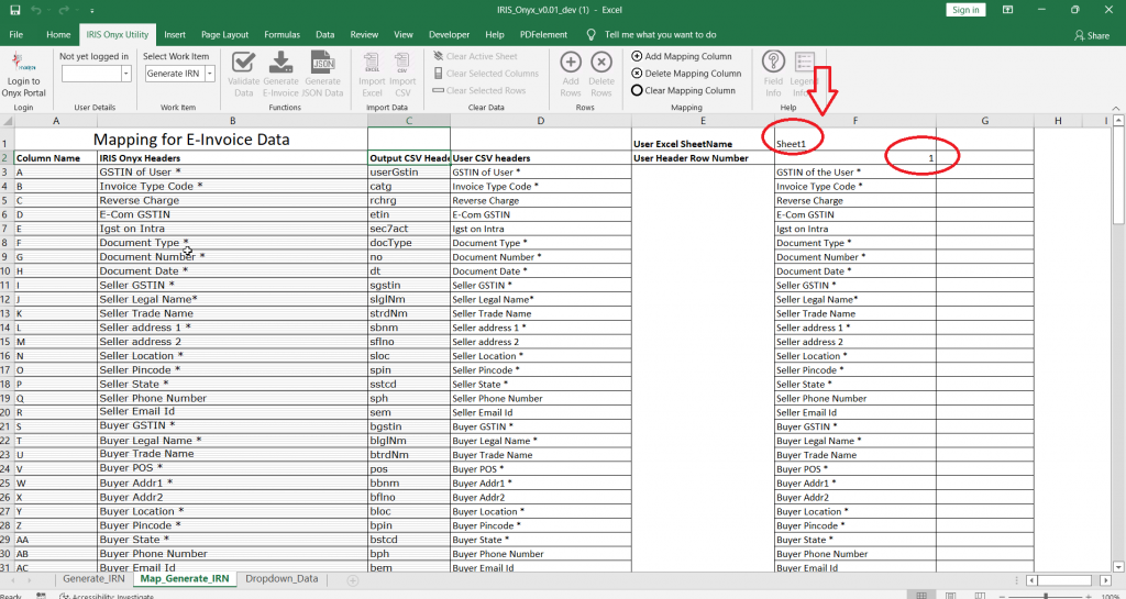 Map and import data from source files