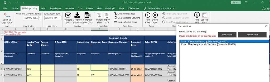 Validate data-7