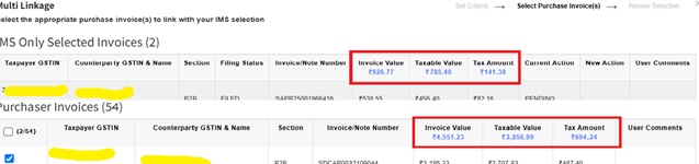 Forced Link – Totals Shown